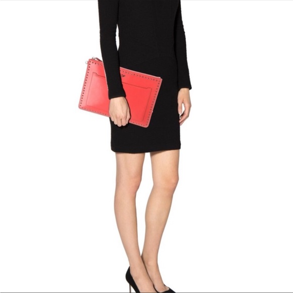 DVF diane von furstenberg Orange Pouchette Clutch - Picture 11 of 11